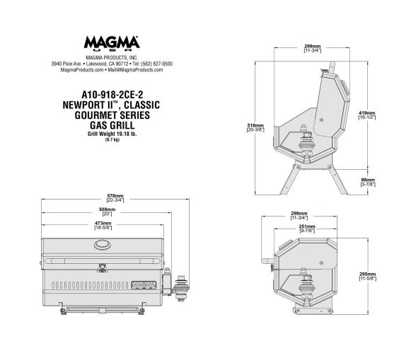 Magma Barbacoa Gas Gourmet Newport II