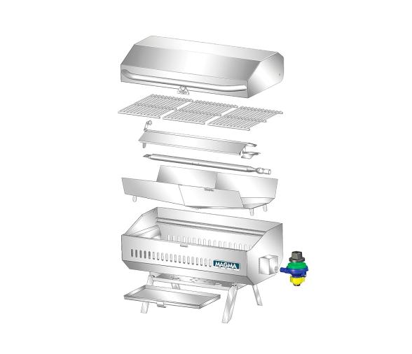Magma Barbacoa Gas Grill Chefsmate