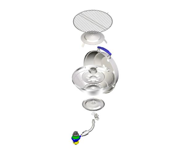 Magma Barbacoa Gas Marine Kettle Party