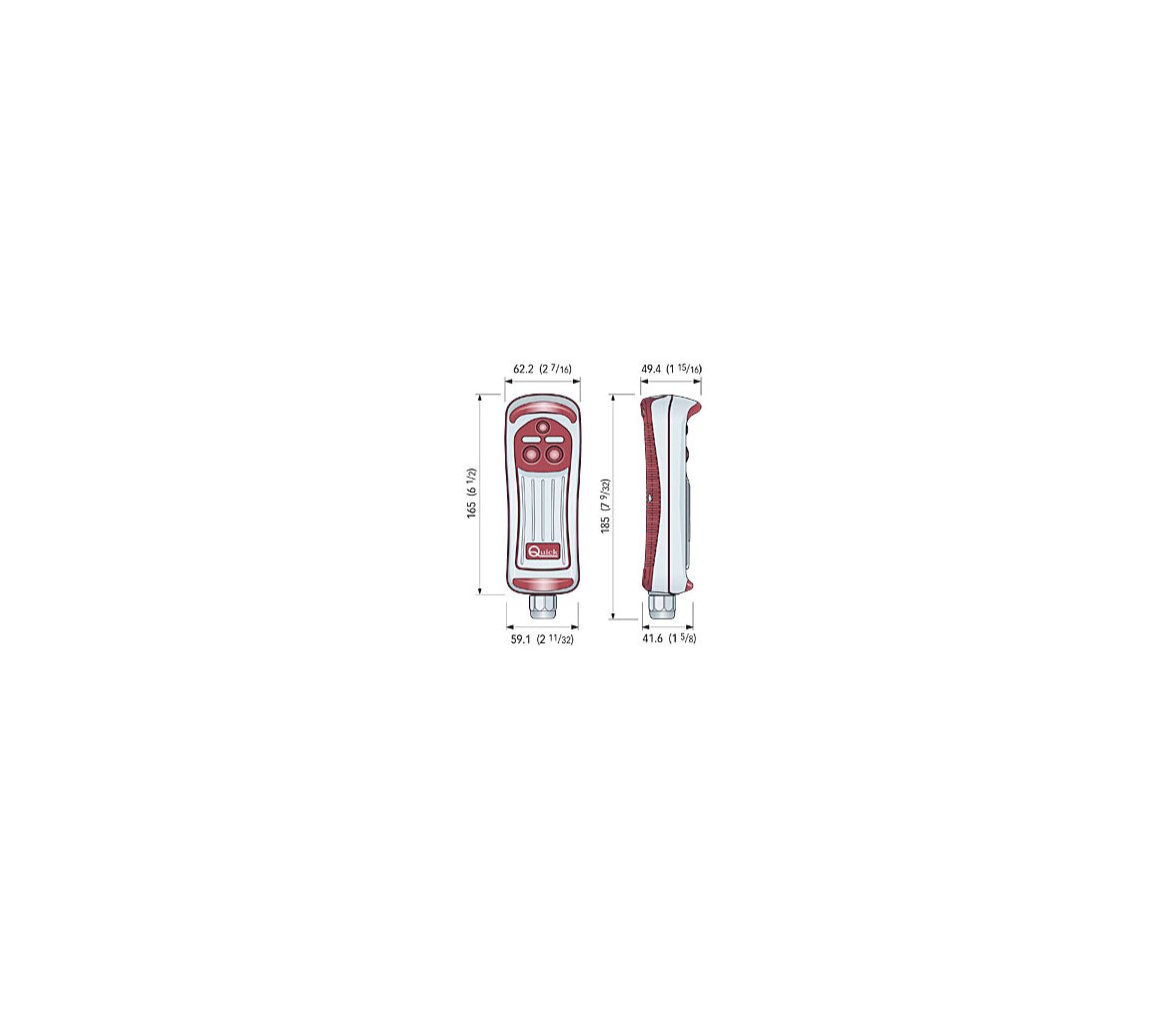 Mando a Distancia Molinete 2 Pulsadores HRC Quick