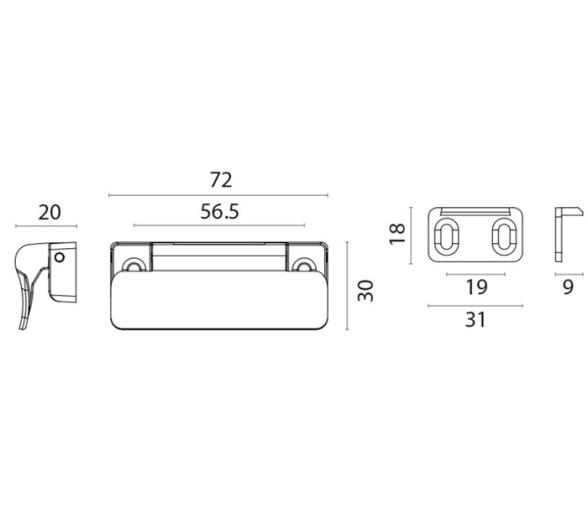 Pestillo Cierre Puertas de Diseño