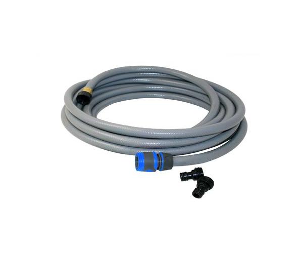 Manguera de agua con conexión rápida 15 m con adaptadores