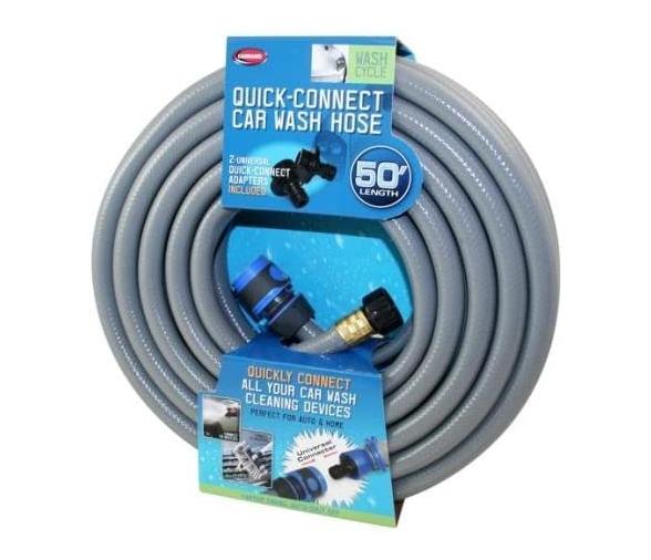 Manguera de agua con conexión rápida 15 m con adaptadores