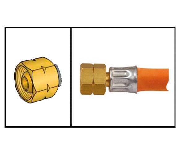 GOK Manguera para Gas G 1/4 LH x Casquillo  8