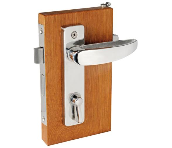 Manilla Puerta con Mango de Cuero para Cerradura Externa