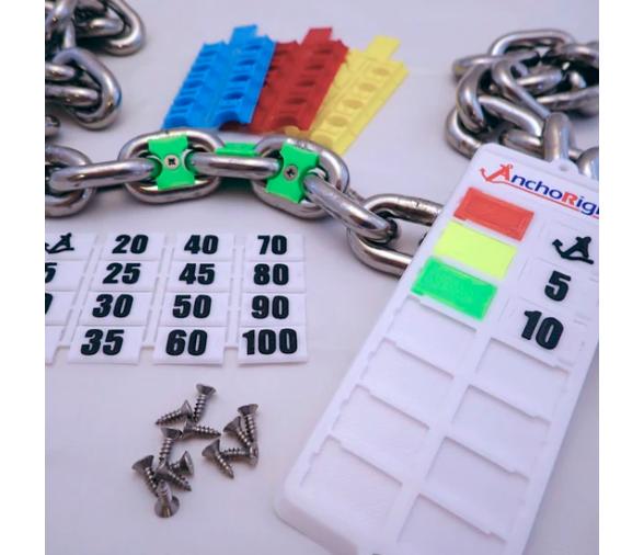 Marcador de Cadena Anchoright Kit 8 colores