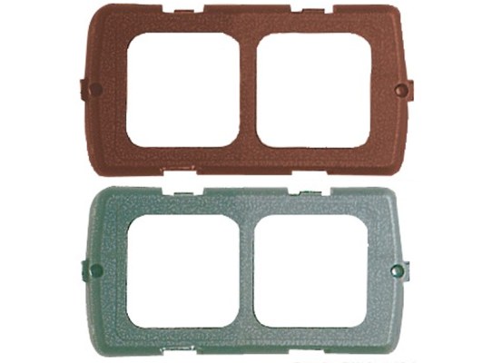 Double frame for switch or socket
