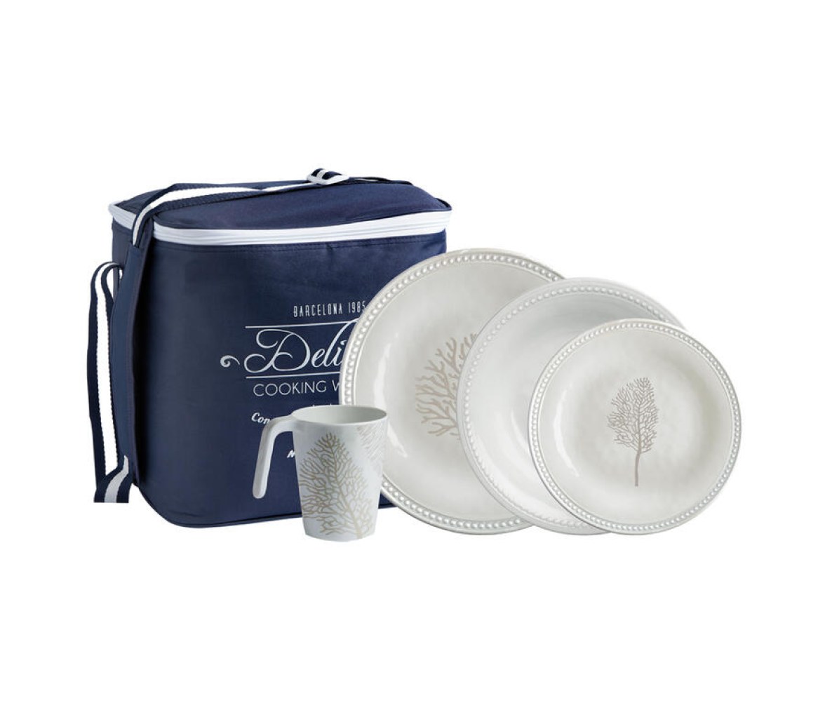 Mare - Pack Vajilla, Set 24 Pcs. - Beige - Marine Business