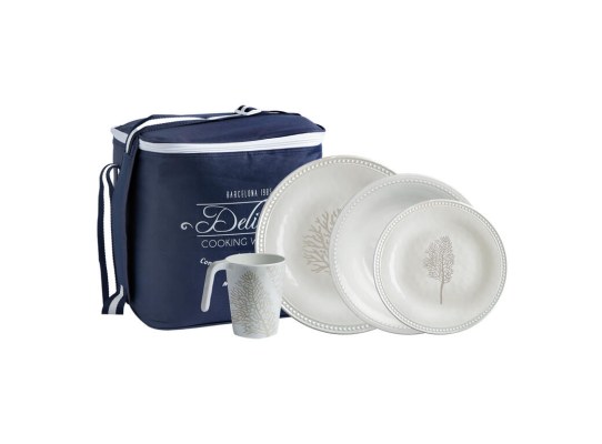Mare - Pack Vajilla, Set 24 Pcs. - Beige - Marine Business Mare - Pack Vajilla, Set 24 Pcs. - Beige - Marine Business