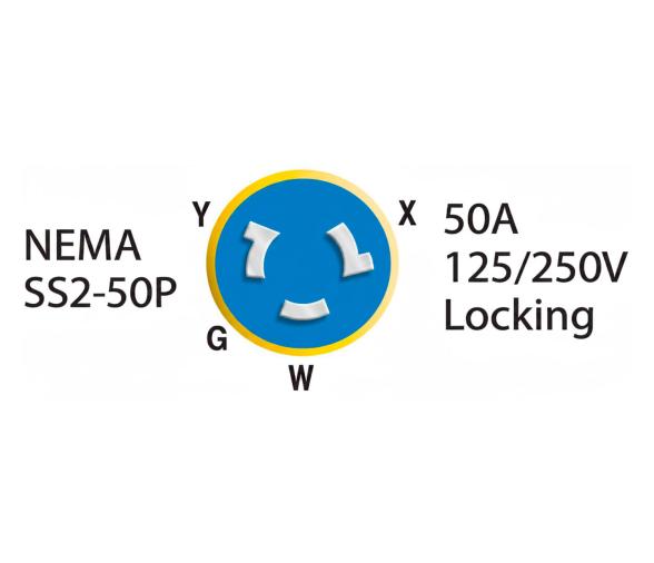 Marinco Enchufe de 4 Hilos 50 A