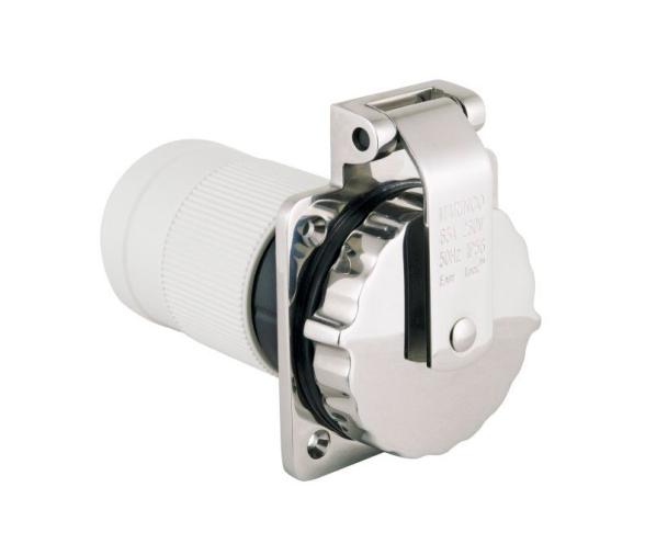 Marinco Enchufe Macho Bipolar con 3 hilos 63A