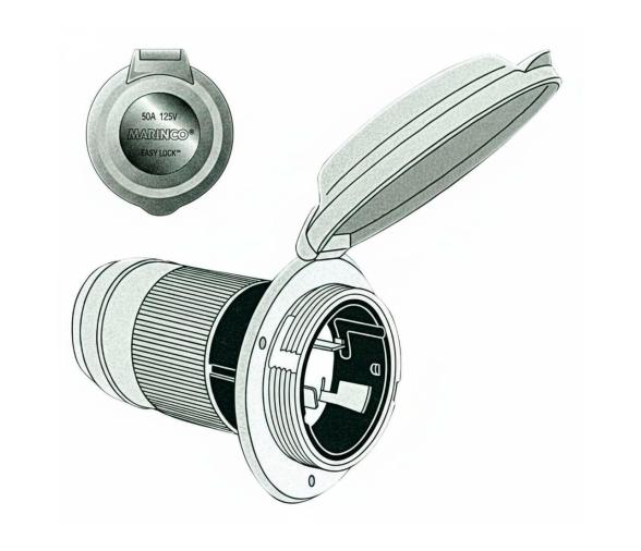 Marinco Toma Bipolar Monofásica de 3 Hilos