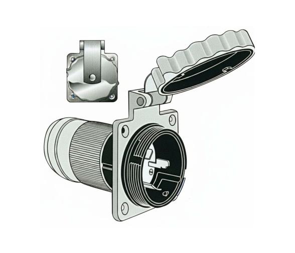 Marinco Toma Trifásica de 4 Hilos en Acero Inoxidable AISI 316