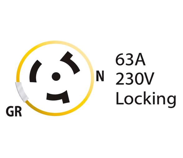 Marinco Toma Trifásica de 4 Hilos en Acero Inoxidable AISI 316