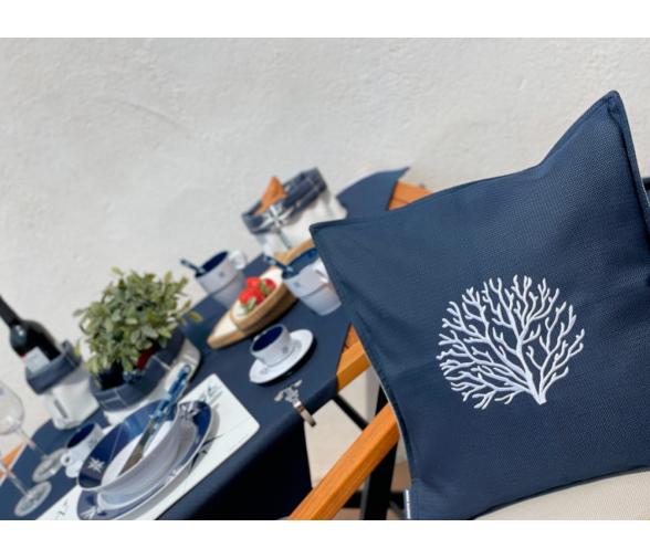 Marine Business Aruba Cojín Bordado Azul Marino 2 ud