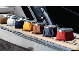 Marine Business Cenicero en Cuero con Tapa