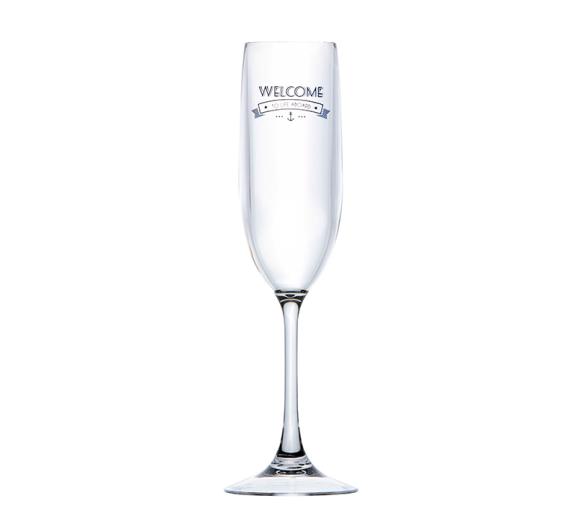 Marine Business Copa Champagne Policarbonato Party Welcome to Life
