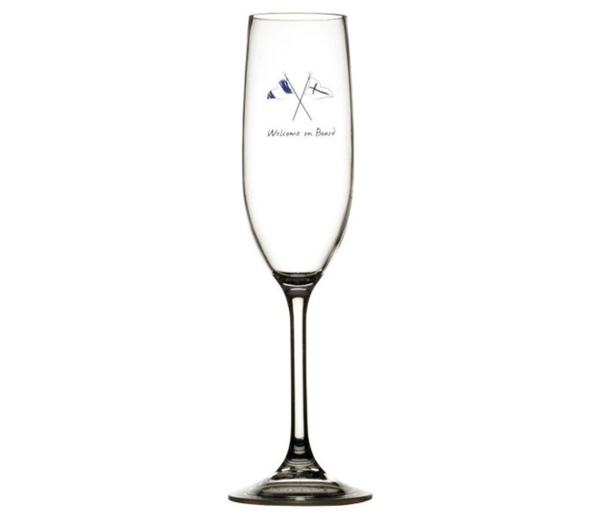 Marine Business Copa de Cava Antideslizante Welcome On Board 6 Uds