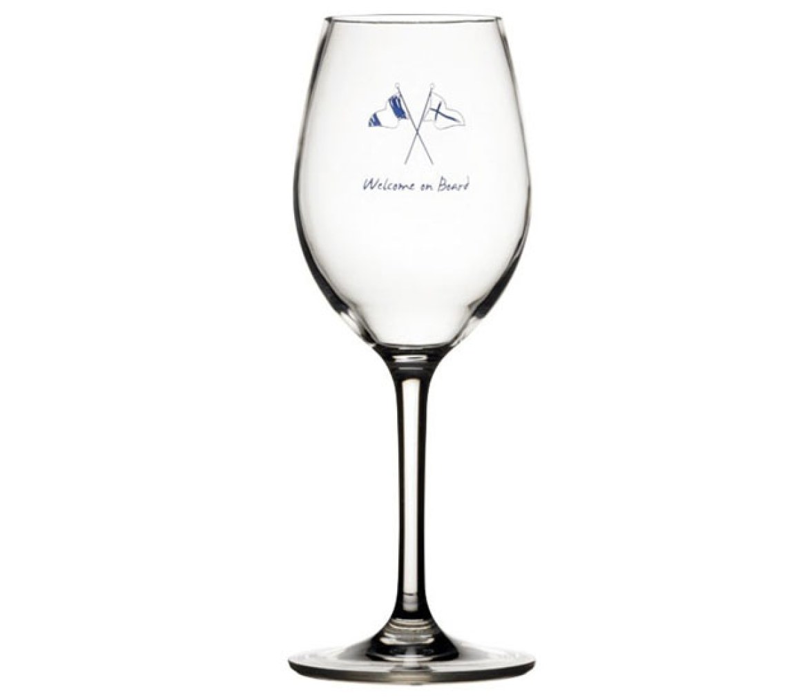 Marine Business Copa de Vino Antideslizante Welcome On Board 6 Uds