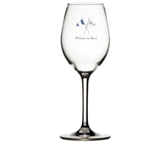 Marine Business Copa de Vino Antideslizante Welcome On Board 6 Uds