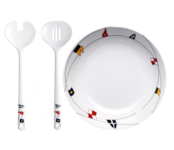 Marine Business Ensaladera con Cubiertos Regata