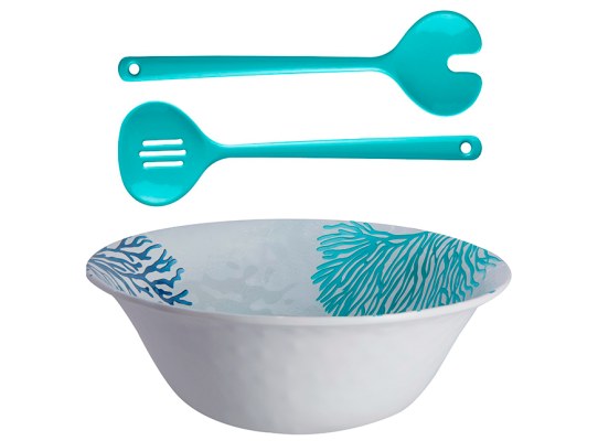 Marine Business Salad Bowl + Serve Cutley Melamina Harmony Mare