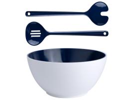 Marine Business Harmony Blue Ensaladera con cubiertos de servicio