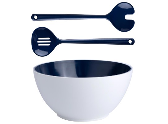 Marine Business Harmony Blue Ensaladera con cubiertos de servicio
