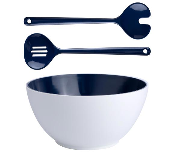 Marine Business Harmony Blue Ensaladera con cubiertos de servicio