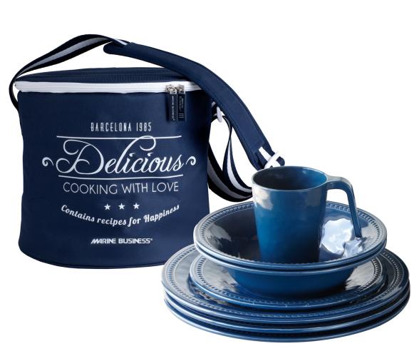 Marine Business Harmony Blue Pack 16 piezas + cesta