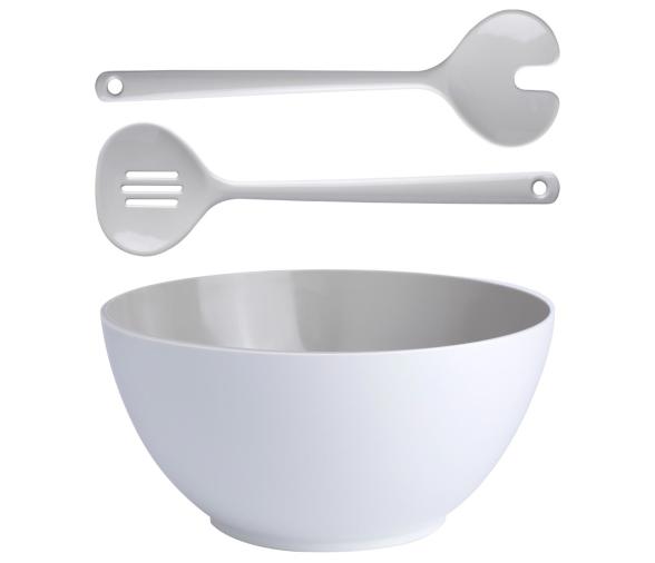 Marine Business Bone Ensaladera con cubiertos de servicio Beige
