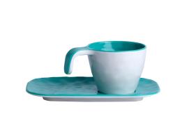 Marine Business Summer Taza de Espresso Acqua con Plato 6 unidades