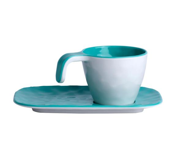 Marine Business Summer Taza de Espresso Acqua con Plato 6 unidades