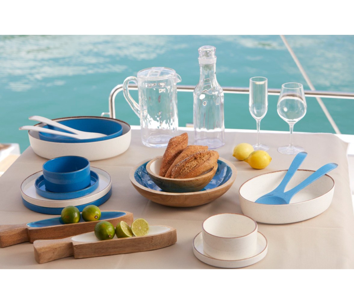 Marine Business Maldivas Ensaladeras Ovaladas 2 ud Azul