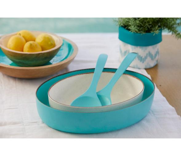 Marine Business Maldivas Ensaladeras Ovaladas 2 ud Ivory