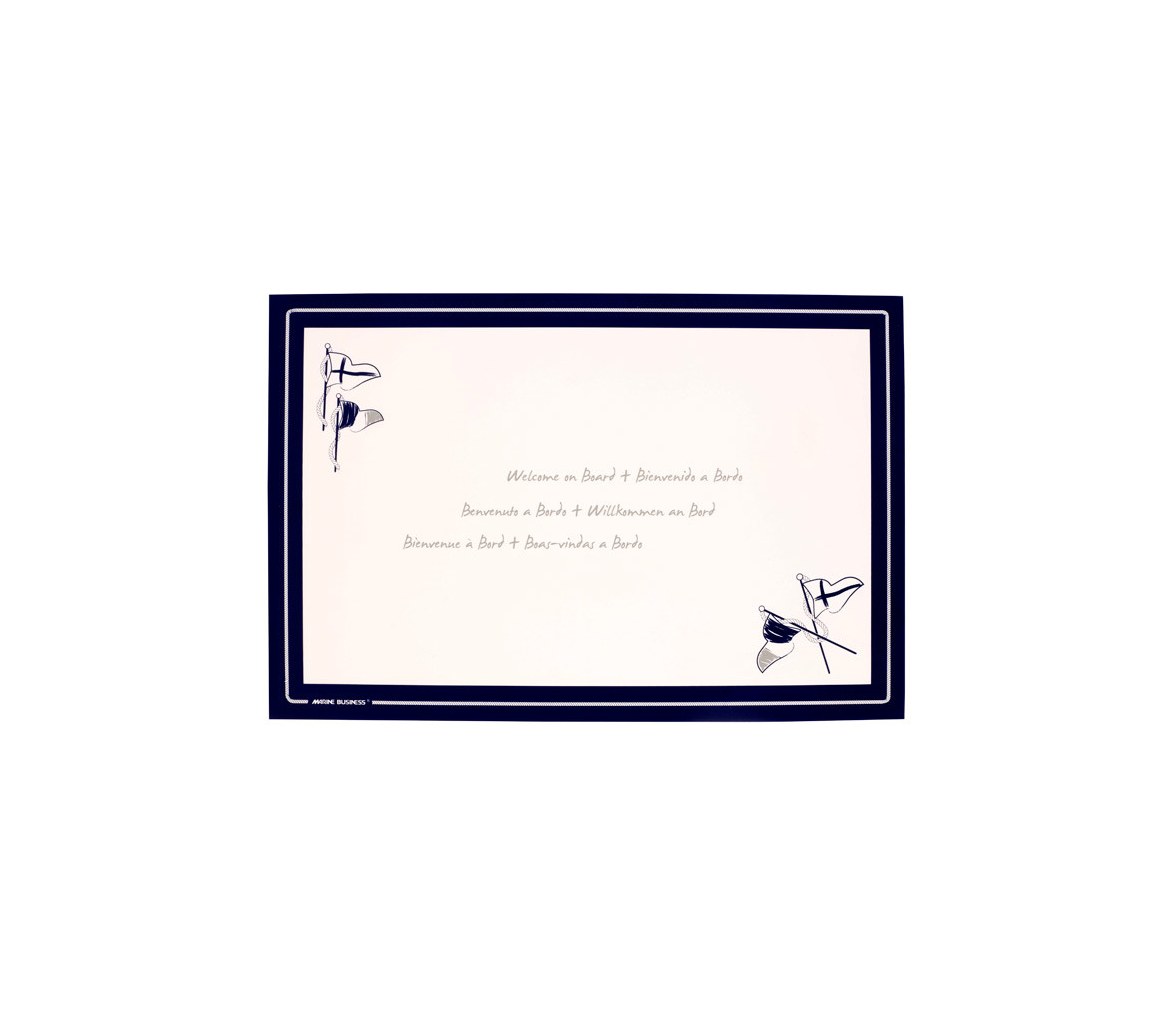 Marine Business Placemats Welcome on Board 6 units