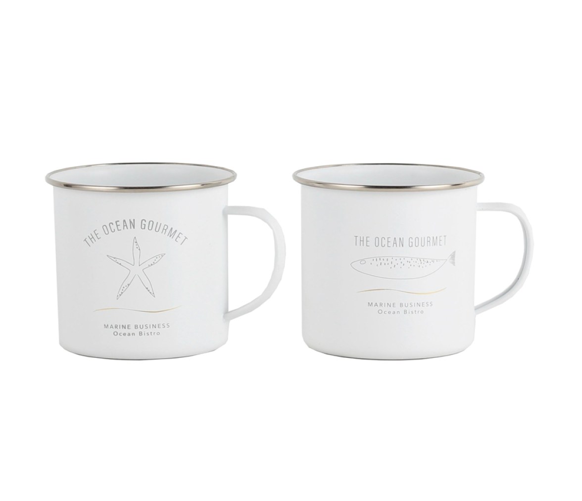 Marine Business Menorca Mug Blanco Set 2 ud