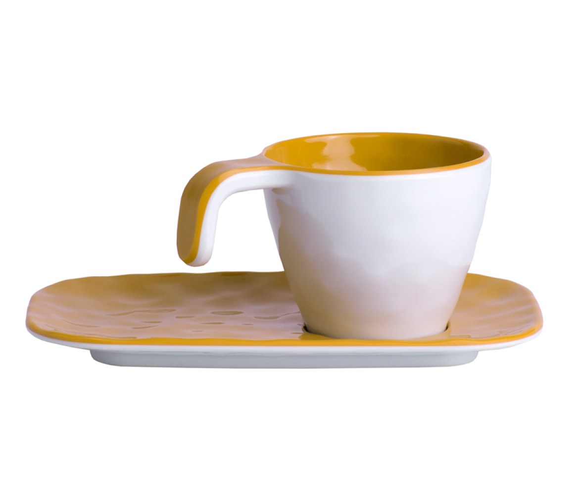 Marine Business Mustard Taza de Espresso 6 unidades
