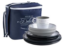 Marine Business Pack Vajilla 6 Servicios Antideslizante
