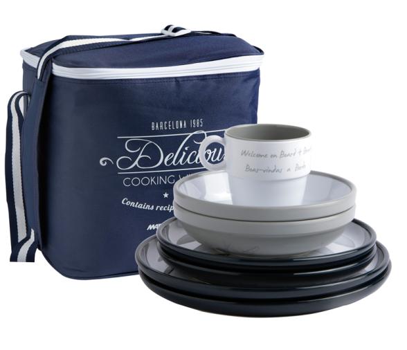 Marine Business Pack Vajilla 16 piezas Antideslizante