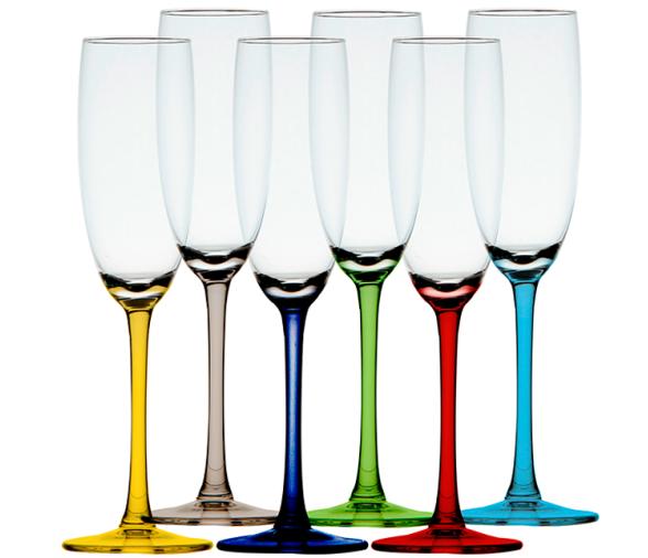 Marine Business Set Copas Champagne Colores Party 6 unidades