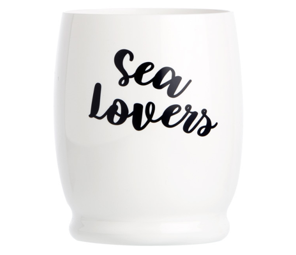 Marine Business Set Vasos de Agua con Letras Sea Lovers