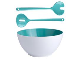 Marine Business Summer Ensaladera con Cubiertos de Servicio Acqua