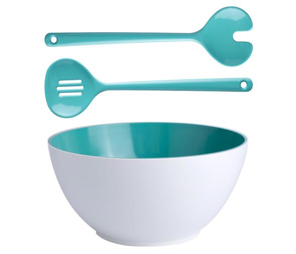 Marine Business Summer Ensaladera con Cubiertos de Servicio Acqua