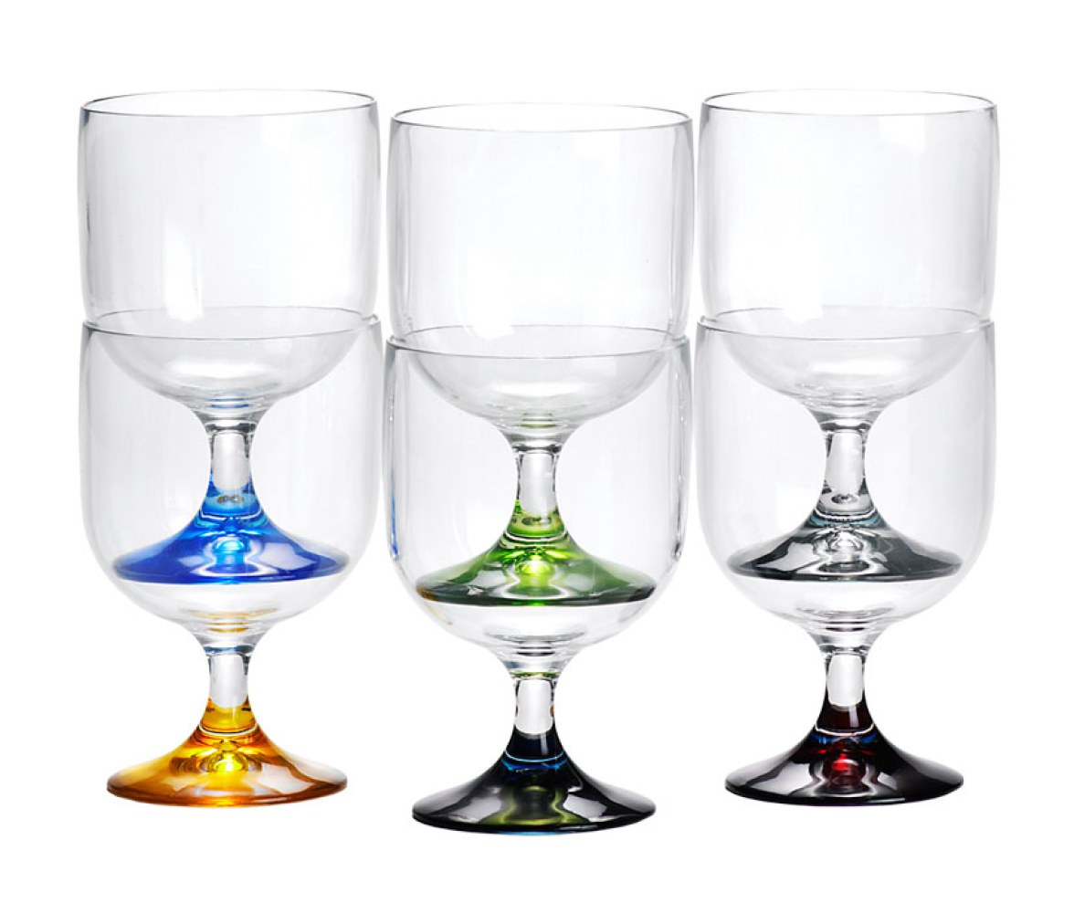 Marine Business Copa Vino Apilable Party Colors 6 unidades