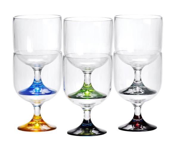 Marine Business Copa Vino Apilable Party Colors 6 unidades
