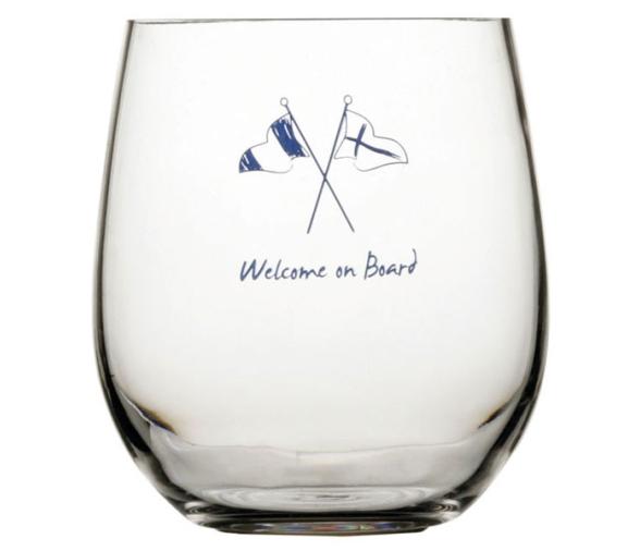 Marine Business Vaso de Agua Antideslizante Welcome On Board 6 Uds