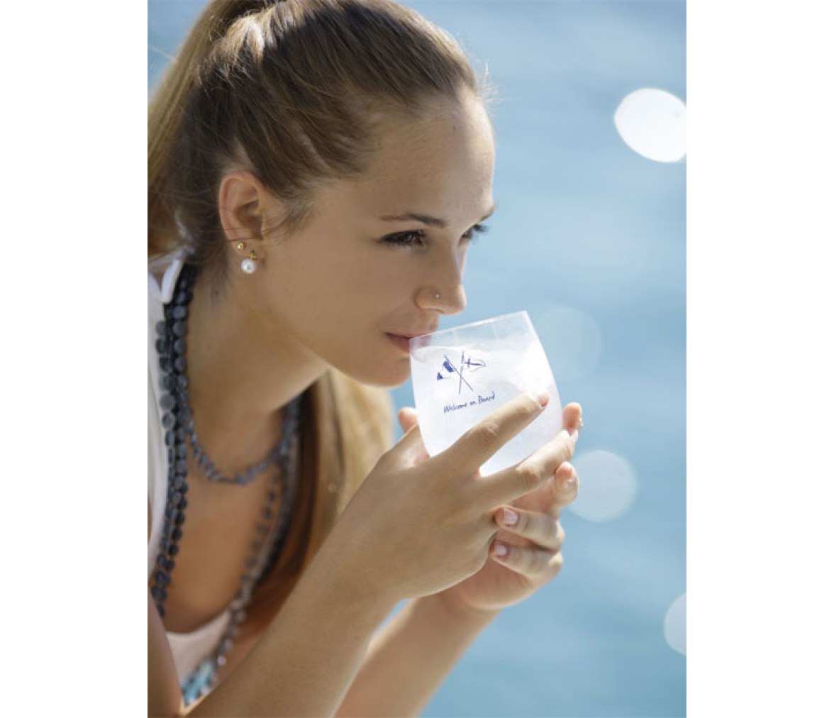 Marine Business Vaso de Agua Antideslizante Welcome On Board 6 Uds