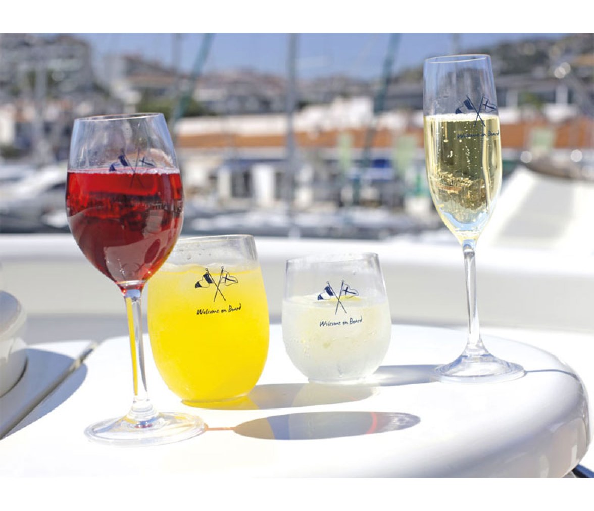 Marine Business Vaso de Agua Antideslizante Welcome On Board 6 Uds