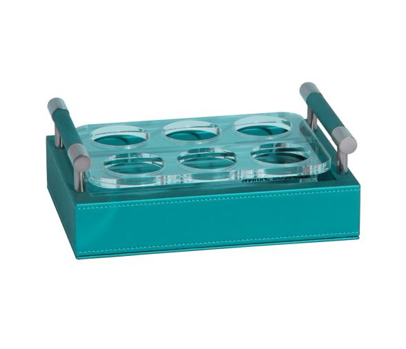 Marine Business Waves Bandeja Polipiel Portachupitos Turquesa